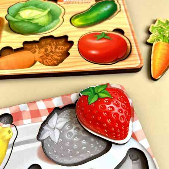 Деревянный пазл-вкладыш 