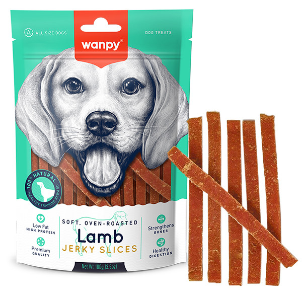 Wanpy Soft Lamb Jerky Slices ВАНПИ ФИЛЕ ЯГНЕНКА ВЯЛЕНОЕ СЛАЙСЫ лакомство для собак Киев - изображение 1