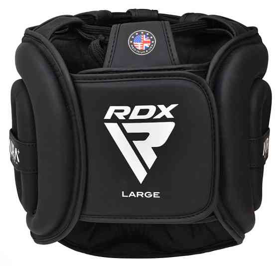 Боксерський шолом RDX T17 Aura Black Gold L Каменское