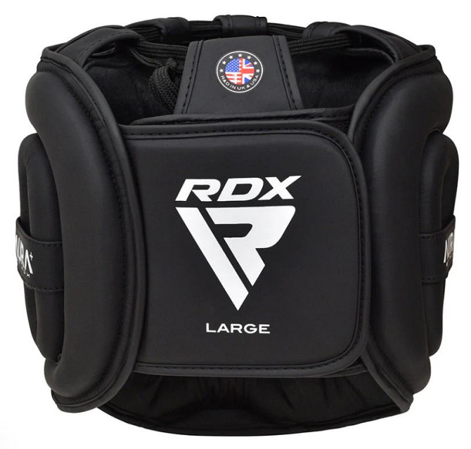 Боксерський шолом RDX T17 Aura Black Gold L Каменское - изображение 4