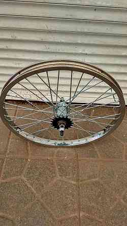 Обод велосипедный (в сборе) 20 (заднее червячная втулка хром, усиленное под 3 спицу) Мукачево