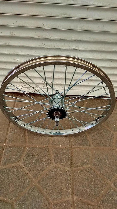 Обод велосипедный (в сборе) 20 (заднее червячная втулка хром, усиленное под 3 спицу) Мукачево - изображение 1