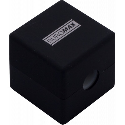 Точилка Buromax CUBE RUBBER TOUCH пластиковий корпус контейнер (BM.4757-1) Винница - изображение 4