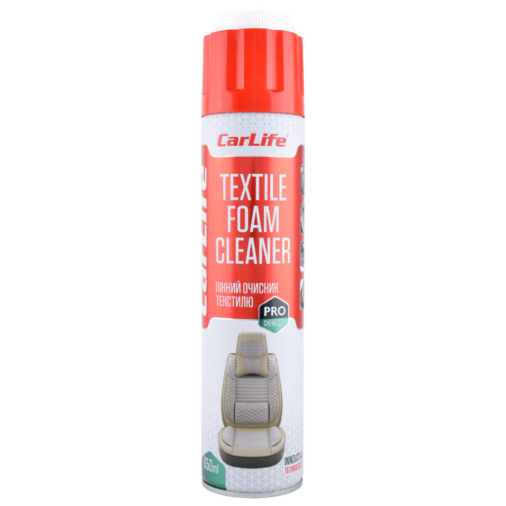 Пінний очисник текстилю CarLife Textile Foam Cleaner, 650мл Киев - изображение 1