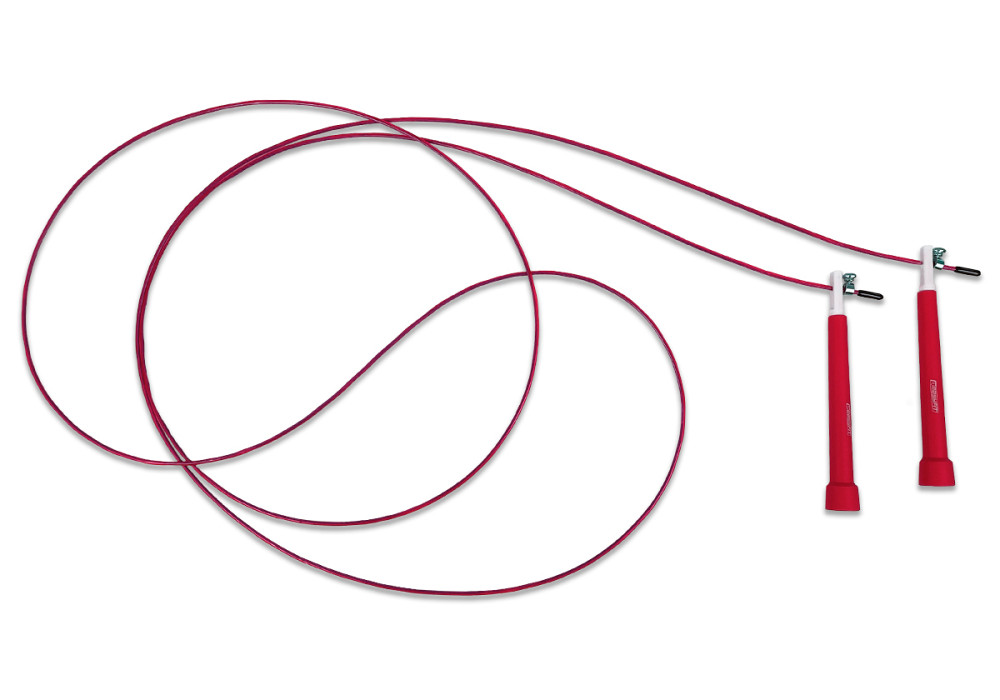 EasyFit Швидкісна скакалка EasyFit Speed Cable Rope 3 м зі стальним тросом червона Коломия - фото 8