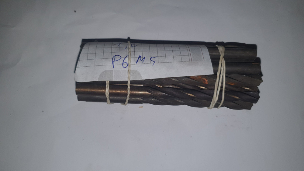 Сверло с цилиндрическим хвостовиком 7.6 мм. Р6М5. СССР. Харьков - изображение 1