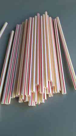 Трубочки широкі для напоїв d6,8 21см Фрешка смугаста (500 шт) Харків