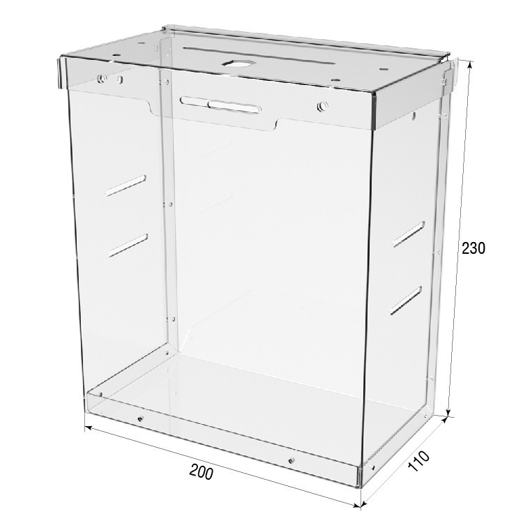 Ящик EKOSTAR для пожертвований и сбора денег 200x230x110 с замком. Объем 5 литров Киев - изображение 4