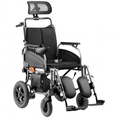 Складаний електровізок для інвалідів з розкладною спинкою та підголовником OSD-D130HL Дніпро - фото 1