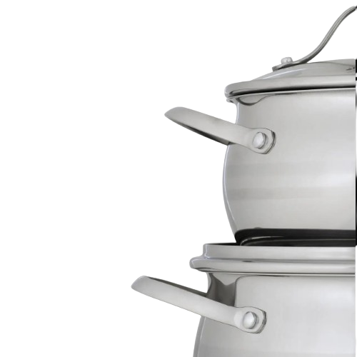 Набір каструль 6 предметів (каструлі 2,1/3,7/6,1л) нержавіюча сталь 5911 KAMILLE Житомир - изображение 7