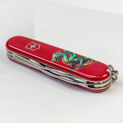 Нож Victorinox Spartan Zodiac 91 мм Зелений дракон на дереві (1.3603_Z3350u) Винница - изображение 3