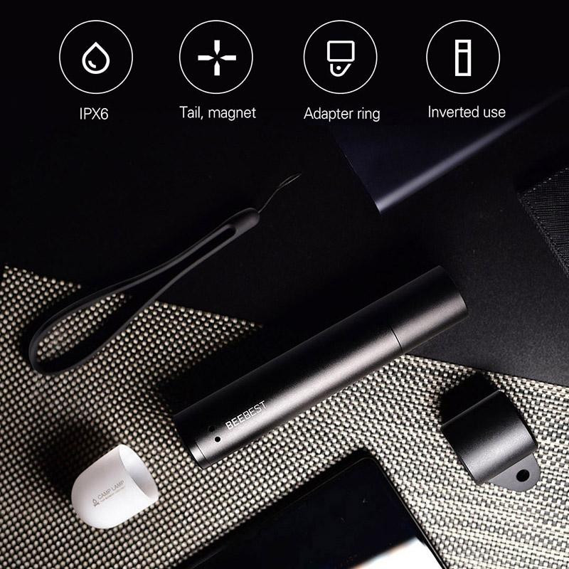 Світлодіодний ліхтарик Xiaomi BeeBest Zoom Flashlight FZ101 (Чорний) Миколаїв - фото 4