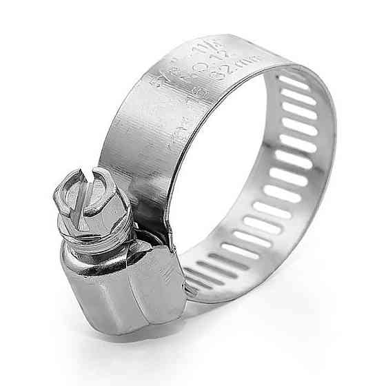 Хомут стальной оцинкованный 12,7 мм D 18-32 мм. Мукачево