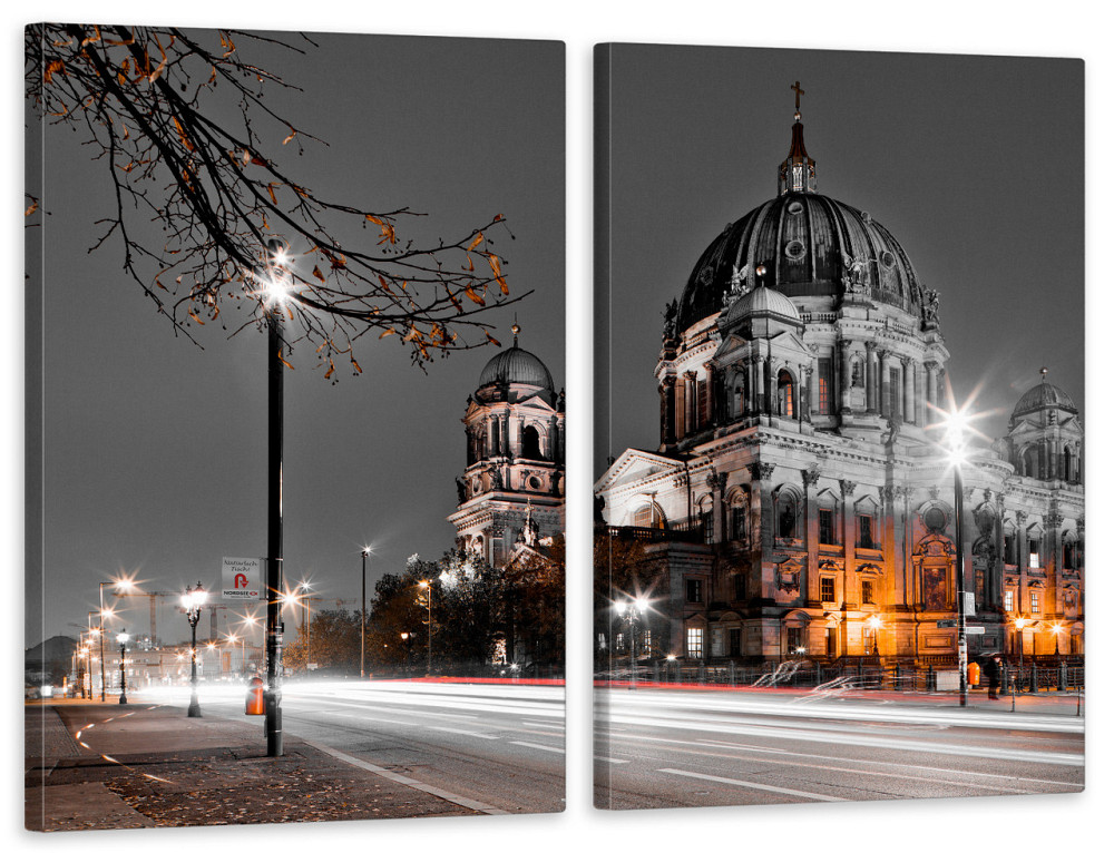 Модульная картина в гостиную / спальню  Нічне місто  TLV-2_033 70x102 см Київ - фото 1