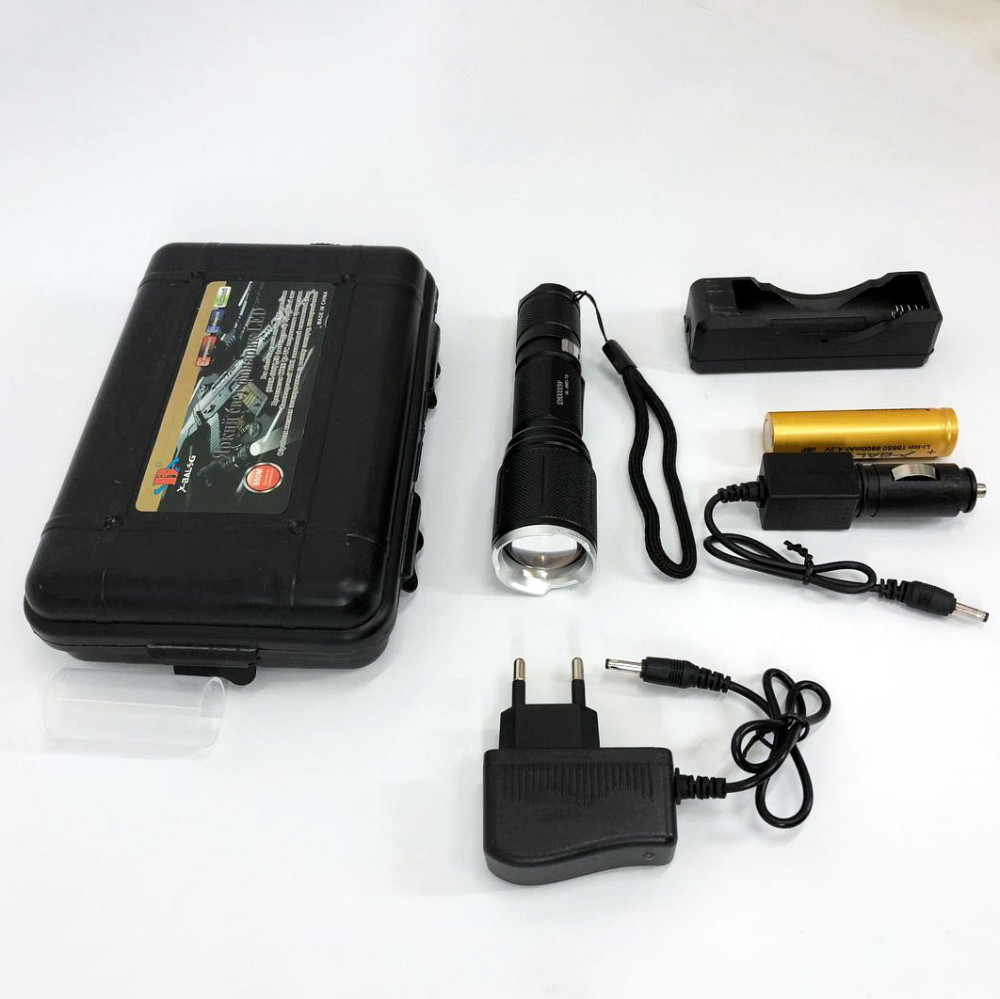 Фонарь военный зсу Bailong BL-1860-T6, Фонарик светодиодный ручной аккумуляторный портативный XC-41 Львов - изображение 9