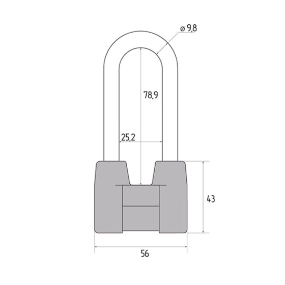 Замок навісний АВАНТЕК Фінський ключ ВС2-4А-01 Харків