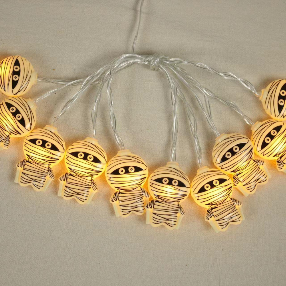 Гирлянда Хэллоуин Мумия 150 см 10 led 35 на 55 мм бежевый Киев - изображение 3