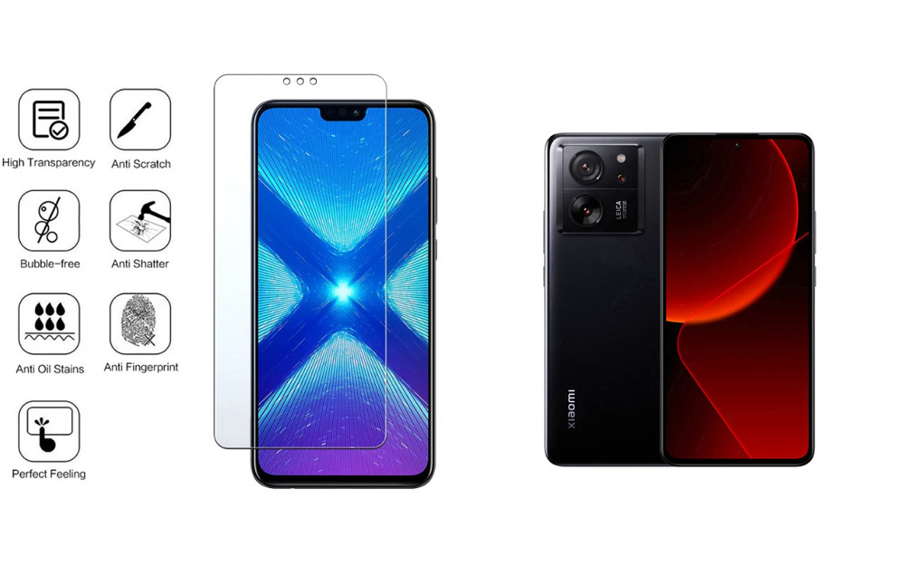 Захисне скло NeoGlass для Xiaomi 13T, 13T Pro – надпрозоре та стійке Київ - фото 4