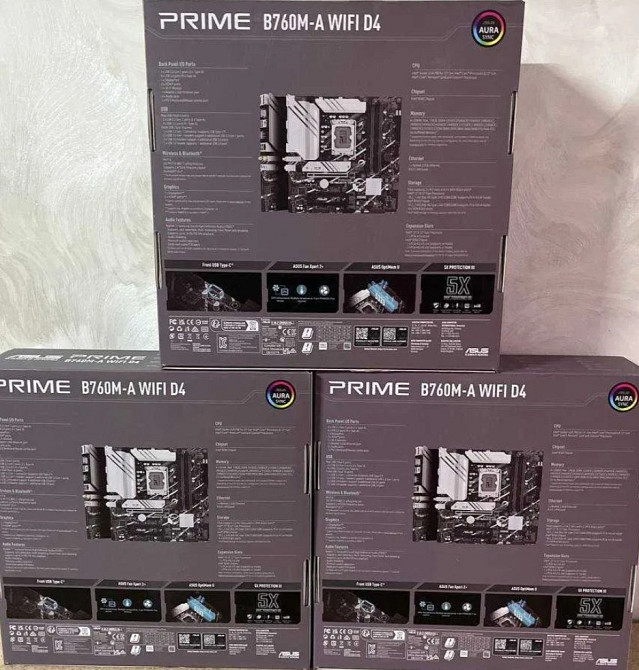 Материнская Плата: ASUS PRIME B760M-A Wi-Fi D4. Новые ! Киев - изображение 2