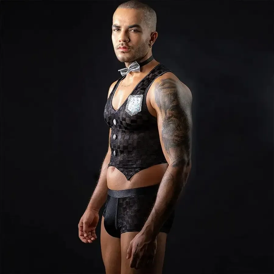 Чоловічий еротичний костюм офіціанта JSY 9111 One Size Львів - фото 5