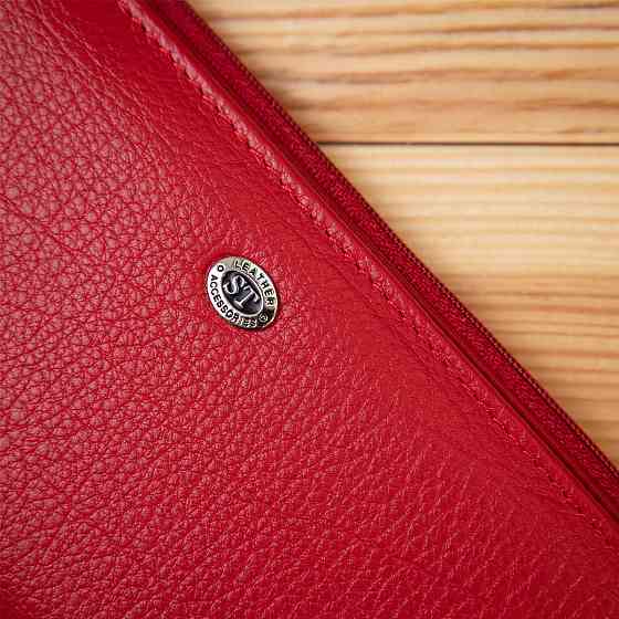 Женский кожаный кошелек ST Leather 19381 Красный Киев