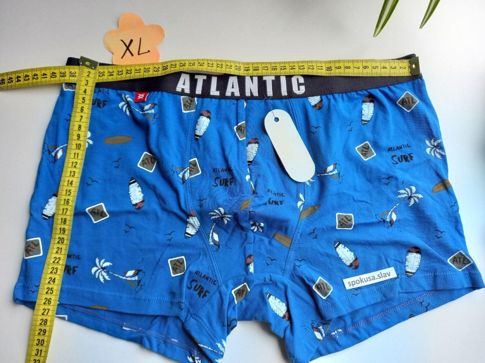 Набор мужских трусов боксерок из двух штук atlantic 003 атлантик Славута - изображение 8