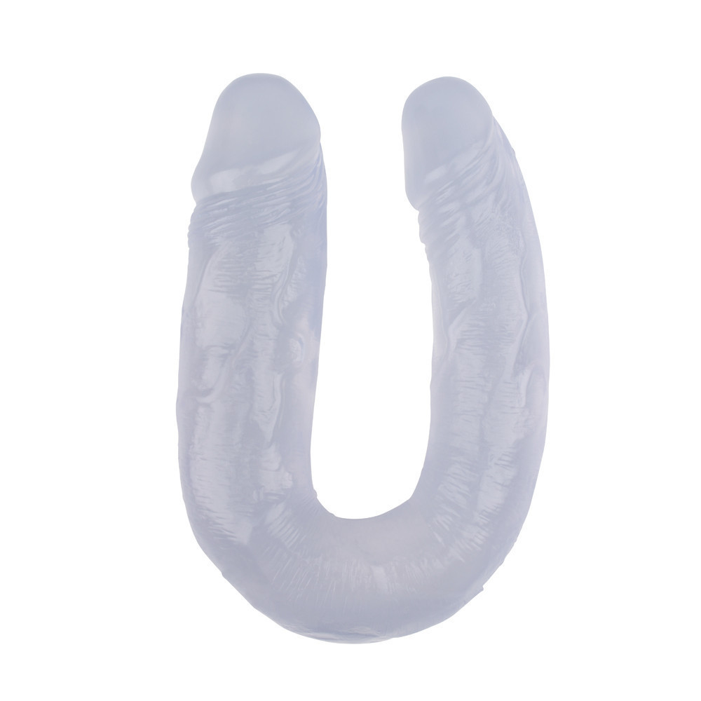 Фаллоимитатор двойной реалистичный Chisa Hi-Rubber 14, прозрачный Sex Aura Киев - изображение 3