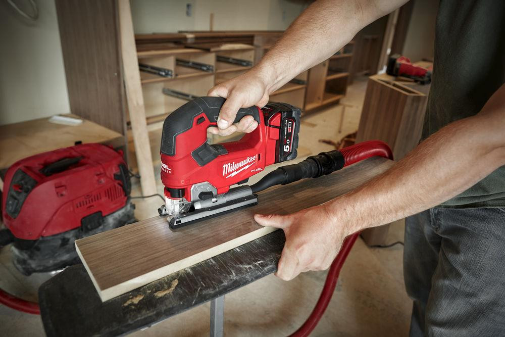 Пила лобзикова акумуляторна безщіткова MILWAUKEE M18 FJS-0X (каркас+HDкейс) + M18 B5 подарунок Одеса - фото 4