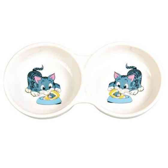 Trixie TX-4014 миска подвійна для кошенят 2*0,15 л Київ