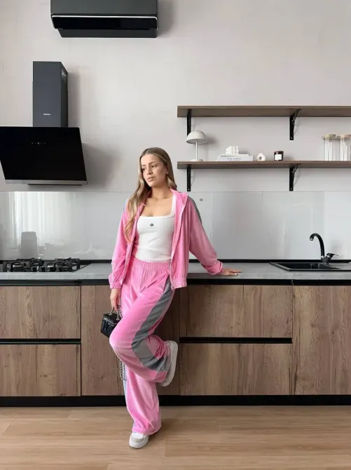 Жіночий велюровий костюм двійка — преміум велюр Одеса - фото 15