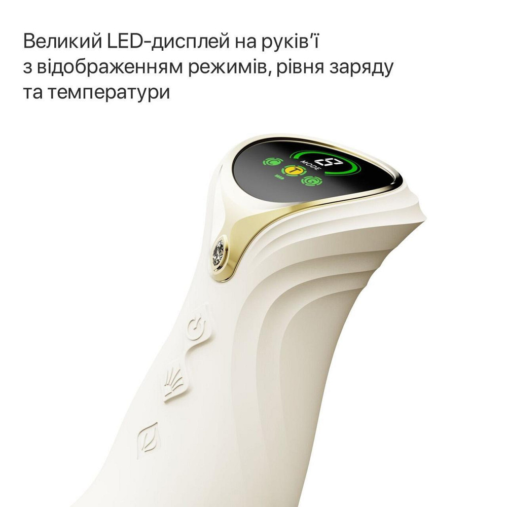 Смарт пульсатор-кролик с вибрацией Zalo Mose 2 Ivory White, подогрев до 42 °C, кристалл Swarovski Sex Aura Киев - изображение 8