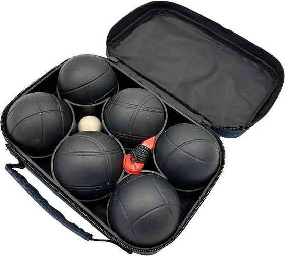 М'ячі для гри в петанк Enero Pro з чохлом, чорні Київ