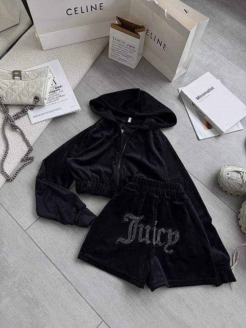 Женский стильный повседневный велюровый костюм Одесса - изображение 6