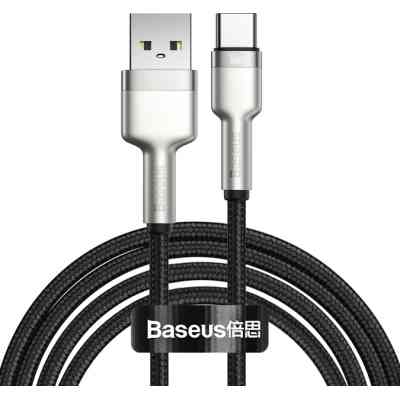 Дата кабель USB-C to USB-C 2.0m 66W metal Baseus (CAKF000201) Винница