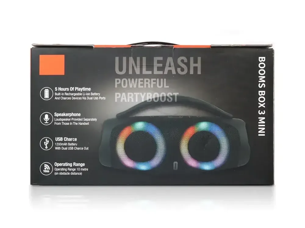 Портативна Bluetooth колонка Boombox 3 Mini B11 RGB 10W з підсвіткою, PowerBank та вологозахистом Одеса - фото 5