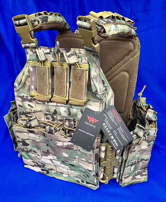 Плитоноска Yakeda (без плит) + підсумки + швидкознімна + бічні кишені під плити (Мультикам) Київ - фото 6