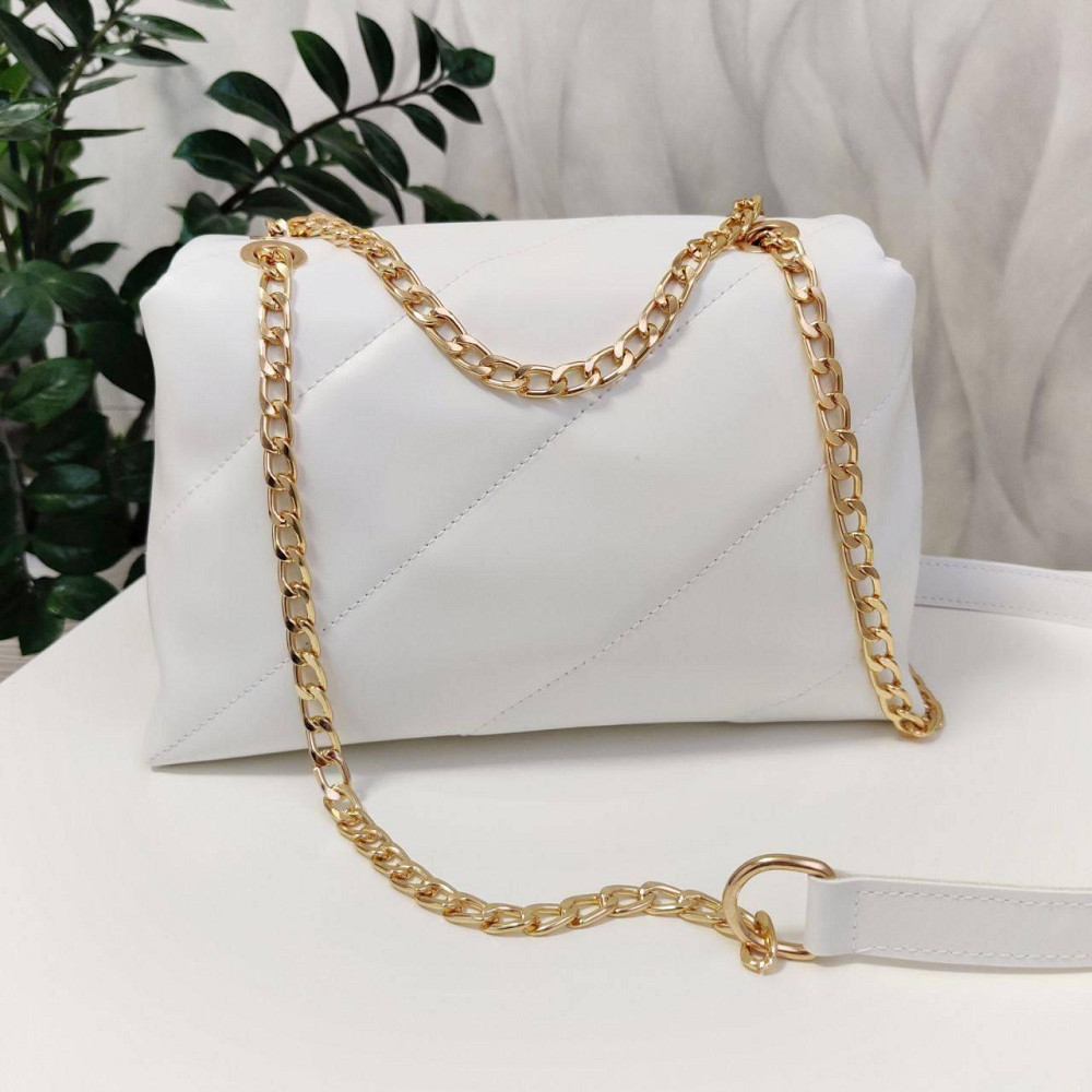 Брендова жіноча сумка. Жіноча біла сумка маленька через плече. 873 Київ - фото 2