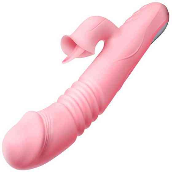 Вибратор с поступательными движениями и подогревом Pretty Love - Розовый – Вибраторы Винница
