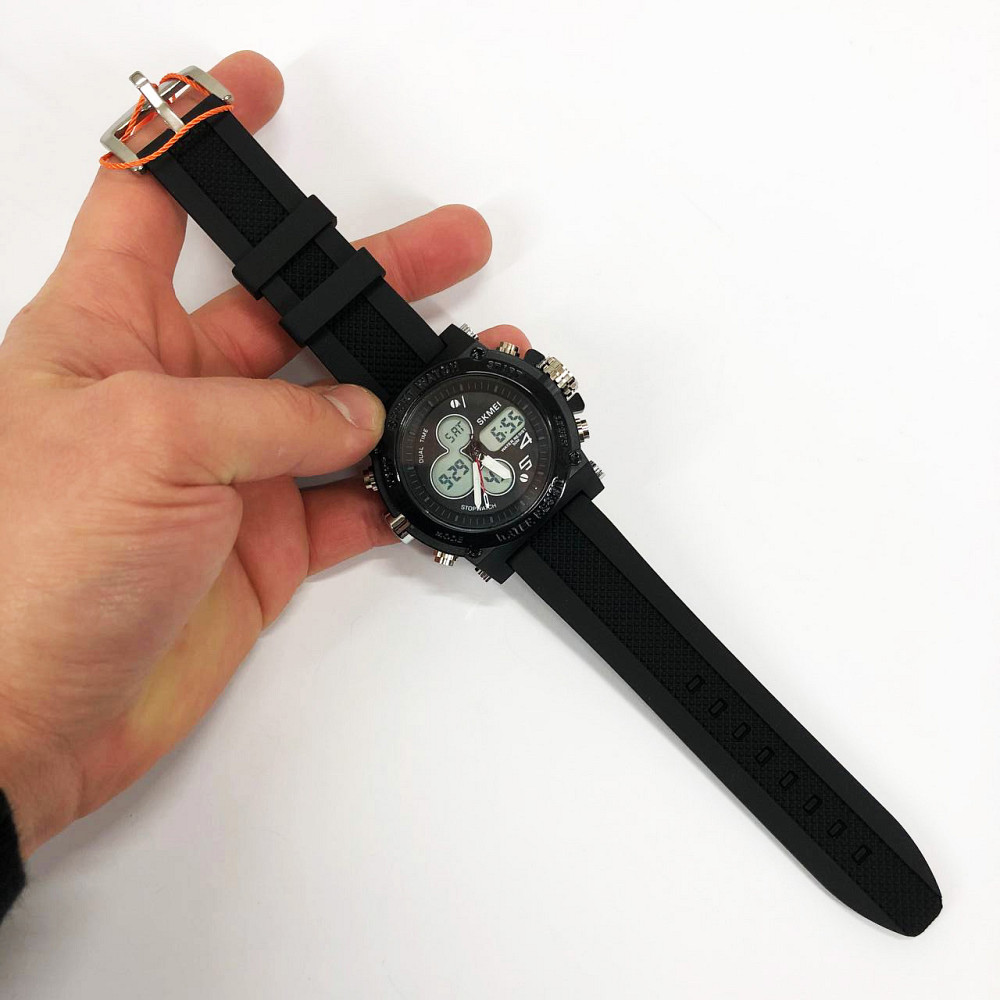 Спортивные часы с секундомером SKMEI 2065BKWT, Водонепроницаемые мужские часы кварцевые армейские UO-80 Львов - изображение 16
