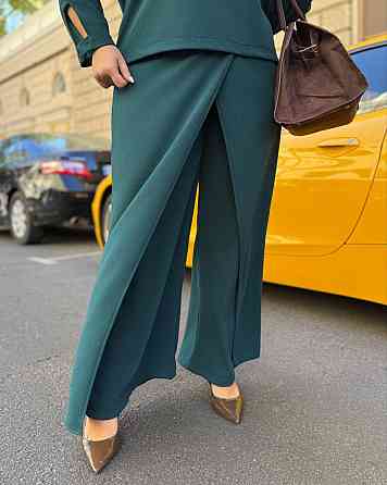 Жіночий батальний костюм двійка креп дайвінг смамагдовий, 64/66 Одеса