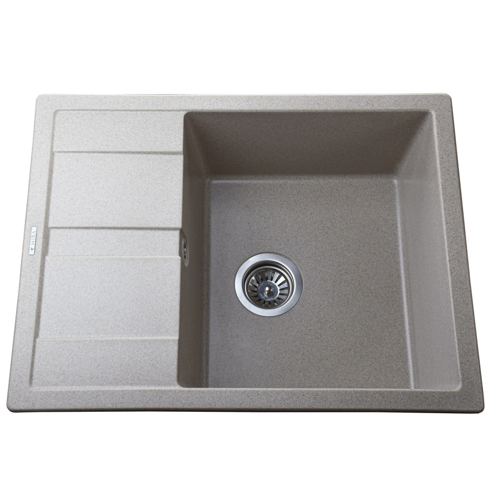 Гранитная мойка Mira ONZA бежевый 650 х 500 мм (000028912) Киев - изображение 1