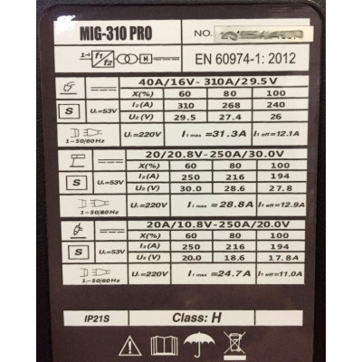 Зварювальний апарат Kaiser MIG-310 PRO 3в1 (81978) Вінниця - фото 6