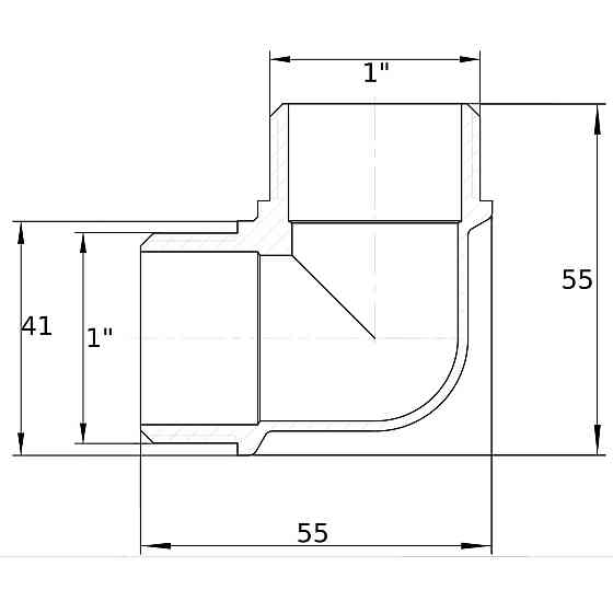 Косинець 1 | Н нікельований NL552S OPTIMUM Київ