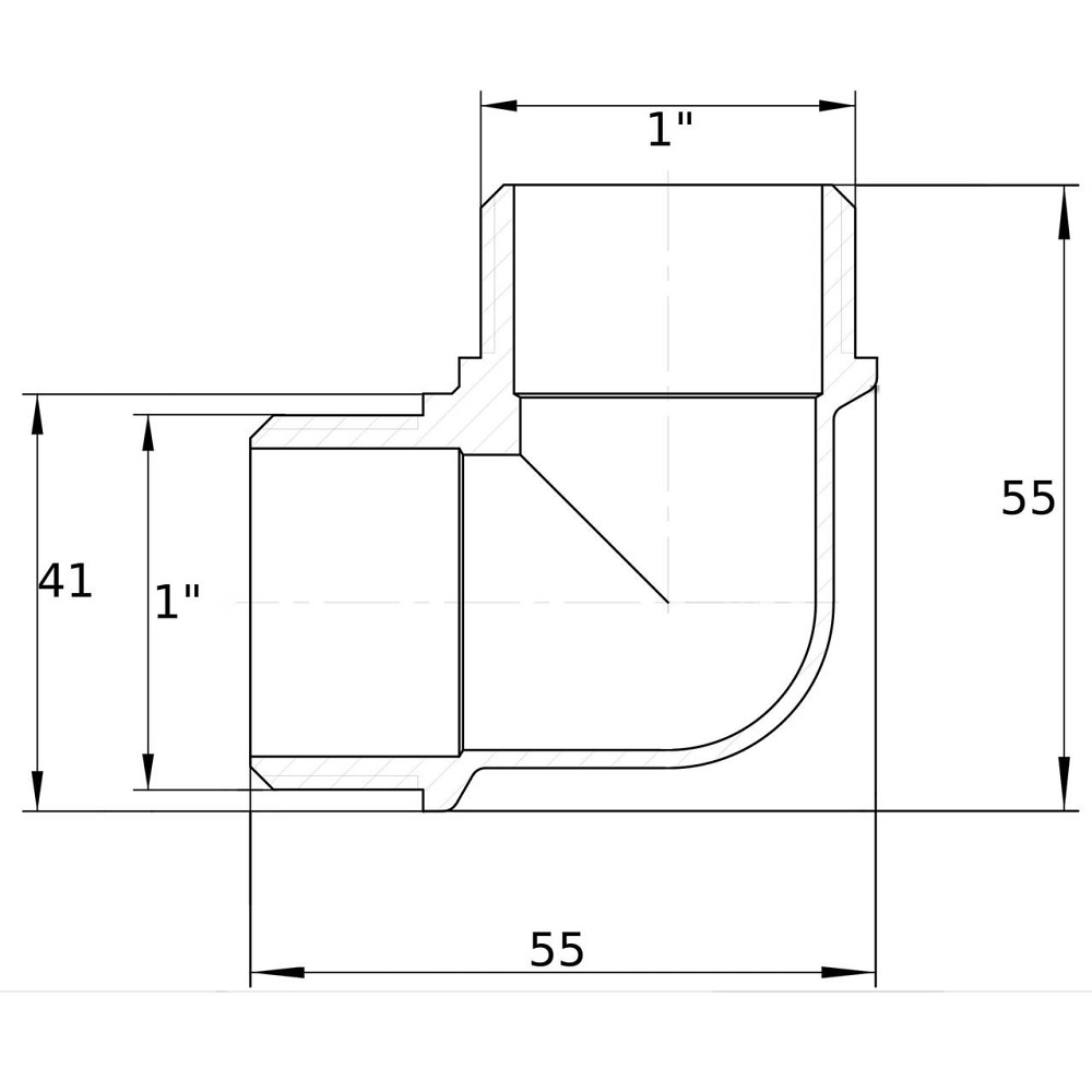 Косинець 1 | Н нікельований NL552S OPTIMUM Київ - фото 3