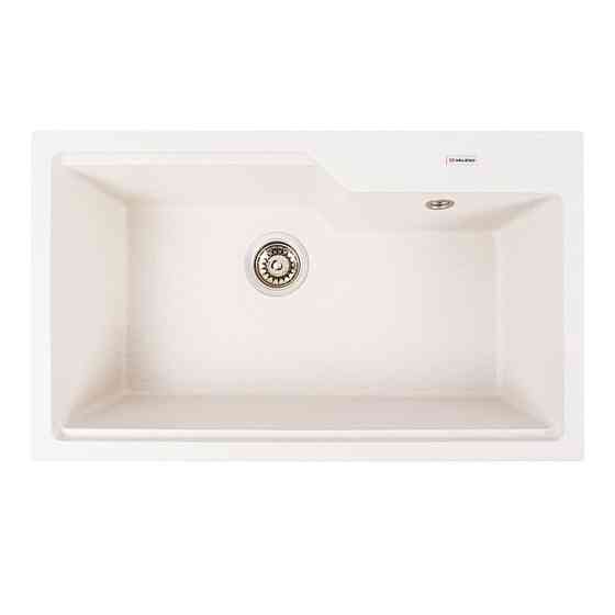 VALESO Гранітна мийка для кухні VALESO NIKA 7545 матова Біла в крапку Киев