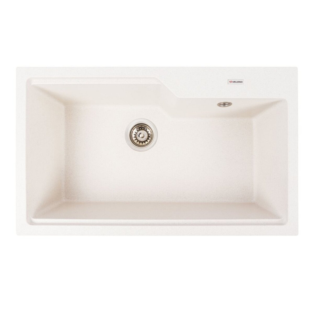 VALESO Гранітна мийка для кухні VALESO NIKA 7545 матова Біла в крапку Киев - изображение 1