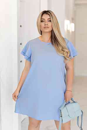 Сукня літня з воланами на плечах Fiesta 54-56, Блакитний Київ