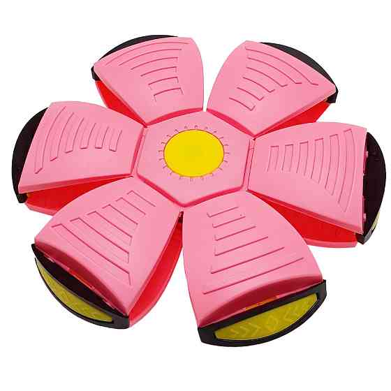 Летящий трансформерный мяч 1002-3(Pink) светится Винница