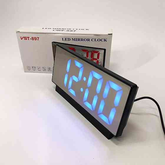 Годинники настільний з підсвіткою VST-897-5, Настільний електронний годинник AX-861 з підсвічуванням Київ