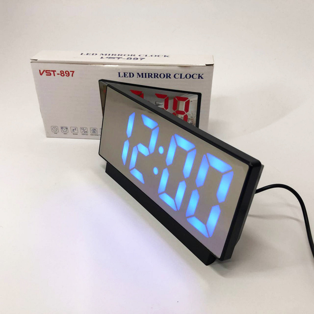 Светодиодные настольные дорожные электронные часы VST-897-5, Clock AX-861 электронные настольные Киев - изображение 3